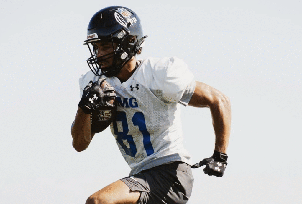 Meet Joachim Trouabal, a rising WR and return specialist from France, blending rugby skills with American football talent.